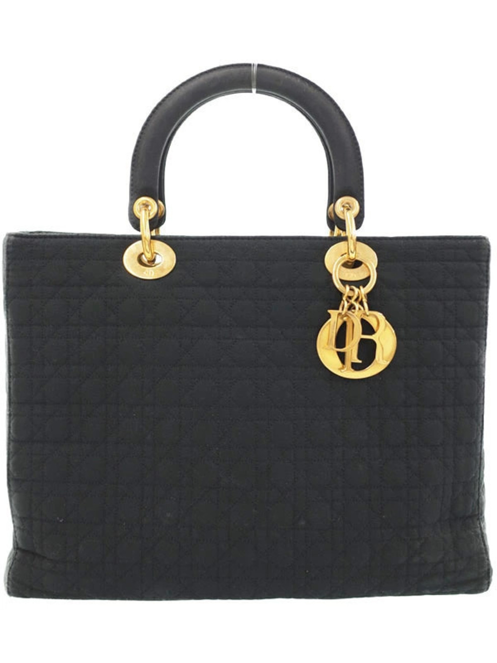 Christian Dior Cannage Lady Dior handbag black quilted